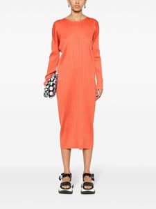 pleatspleaseisseymiyake Pleats Please Issey Miyake Plissé midi-jurk - Oranje