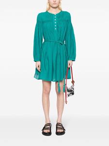 marantétoile MARANT ÉTOILE Adeliani mini-jurk met ceintuur - Groen