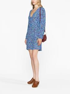 Tommy Hilfiger Mini-jurk met bloemenprint - Blauw