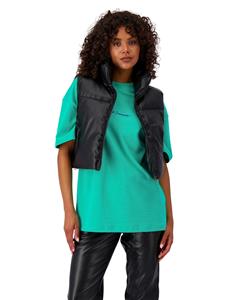 Black Bananas Faux Leather Bodywarmer Dames Zwart - 