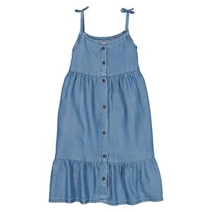 LA REDOUTE COLLECTIONS Jurk met fijne schouderbandjes in light denim