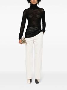 TOTEME Mid waist pantalon - Beige
