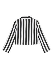 moschinokids Moschino Kids Gestreepte blazer - Zwart