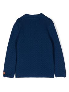 missonikids Missoni Kids Blazer met enkele rij knopen en zigzagpatroon - Blauw