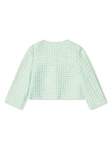 self-portraitkids Self-Portrait Kids Tweed jack - Groen