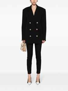 Balmain Pantalon met toelopende pijpen - Zwart