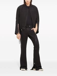 Courrèges Racer flared katoenen broek - Zwart