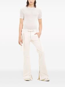 Courrèges Racer flared katoenen broek - Beige