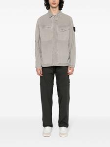 Stone Island cotton straight-leg cargo trousers - Grijs