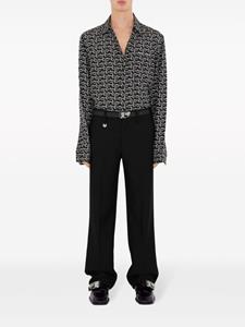 Burberry Straight wollen broek - Zwart