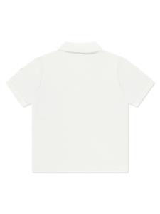 monclerenfant Moncler Enfant Katoenen poloshirt met logoprint - Wit