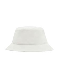 Burberry Vissershoed met geborduurd logo - Wit