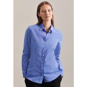 seidensticker Overhemdblouse Zwarte roos Lange mouwen kraag uni