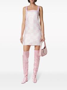 Versace Geruite mini-jurk - Roze