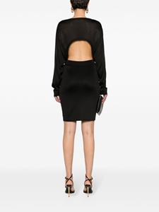 saintlaurent Saint Laurent Jurk met open rug - Zwart