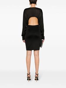 Saint Laurent Jurk met open rug - Zwart