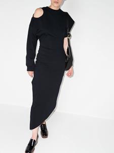 A.W.A.K.E. Mode Asymmetrische jurk - Zwart