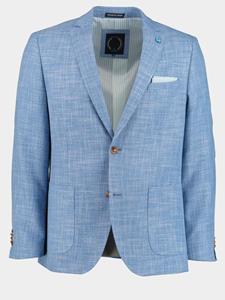 Bos Bright Blue Scotland blue colbert d7,5 leek jacket 241037le71sb/210 light blue