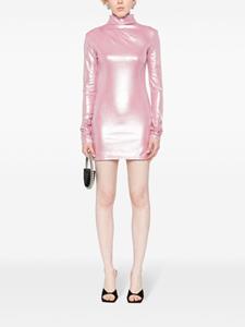 theandamane THE ANDAMANE Parker midi-jurk met open rug - Roze