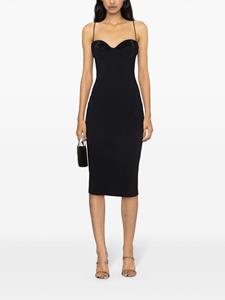 CHIARA BONI La Petite Robe Zhoulette crystal-embellished midi dress - Zwart