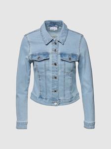 Vero Moda Outdoor Kort jeansjack met platte kraag, model 'LUNA'