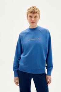Thinking MU Damen vegan Sweatshirt Here Comes The Sun Blau