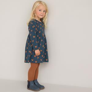 LA REDOUTE COLLECTIONS Jurk met lange mouwen, hartenprint
