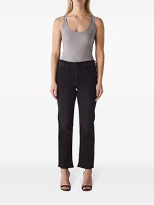 MOTHER Smarty Pants high waist straight jeans - Zwart