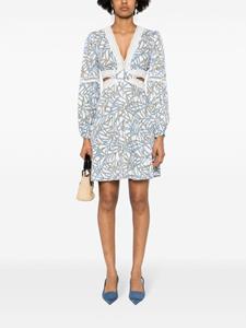 dvfdianevonfurstenberg DVF Diane von Furstenberg Kimmy zijden midi-jurk - Wit