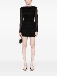 theandamane THE ANDAMANE Mini-jurk met ruches - Zwart