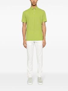 Zanone Katoenen poloshirt - Groen
