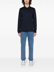 calvinklein Calvin Klein Katoenen poloshirt met logopatch - Blauw