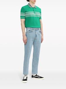 walesbonner Wales Bonner Gestreept poloshirt - Groen
