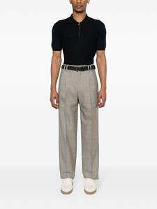 Kiton Gebreid poloshirt - Blauw