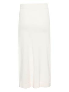 Jil Sander A-line fine-knit midi skirt - Beige