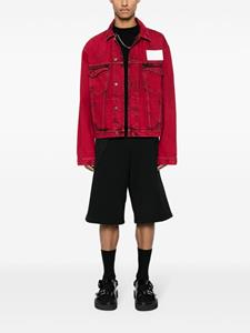 A-COLD-WALL* Katoenen bermuda shorts met vlakken - Zwart