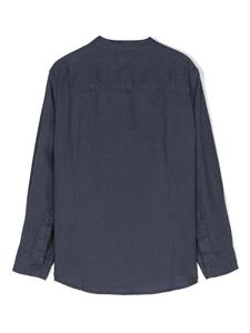 Il Gufo Shirt met bandkraag - Blauw