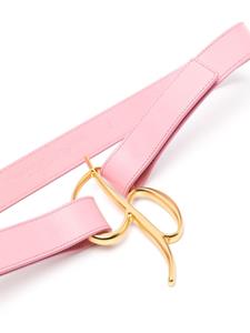 Blumarine Leren riem met B-gesp - Roze