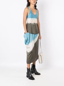 uma&verticalline;raqueldavidowicz Uma | Raquel Davidowicz Midi-rok met tie-dye print - Blauw