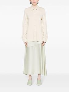 TOTEME Jersey button-up blouse - Beige