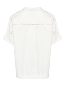 yvessalomon Yves Salomon Blouse met korte mouwen - Wit