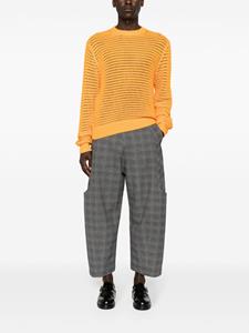 SAGE NATION Summer Hatchi open-knit jumper - Oranje