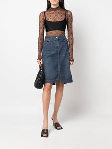 dolce&gabbanapre-owned Dolce & Gabbana Pre-Owned 2000s denim kokerrok - Blauw