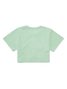 mm6maisonmargielakids MM6 Maison Margiela Kids T-shirt met geborduurd logo - Groen