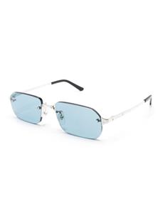 cartiereyewear Cartier Eyewear Santos zonnebril met rechthoekig montuur - Zilver
