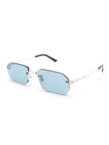 Cartier Eyewear Santos zonnebril met rechthoekig montuur - Zilver