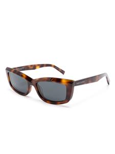 saintlaurenteyewear Saint Laurent Eyewear SL 658 zonnebril met rechthoekig montuur - Bruin