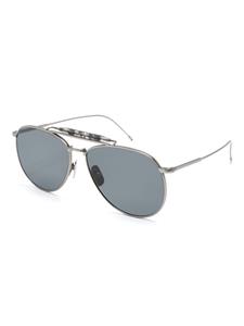 thombrowneeyewear Thom Browne Eyewear Zonnebril met piloten montuur - Grijs