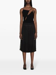 Fabiana Filippi pleated midi skirt - Zwart