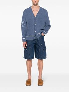 palmangels Palm Angels Denim shorts - Blauw